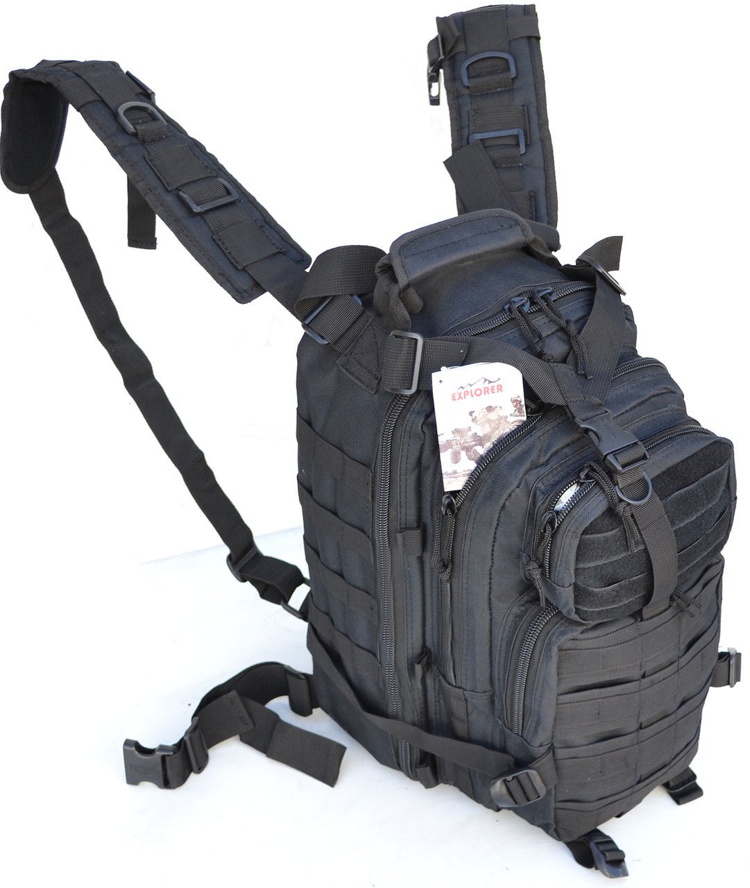 Black Tactical 72 Hour Combat Rucksack Backpack