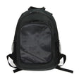 Black backpack with a water bottle USA