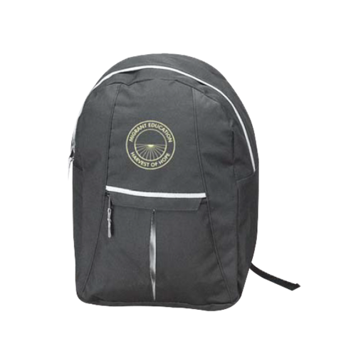 Backpack w/Gray Satin Trim