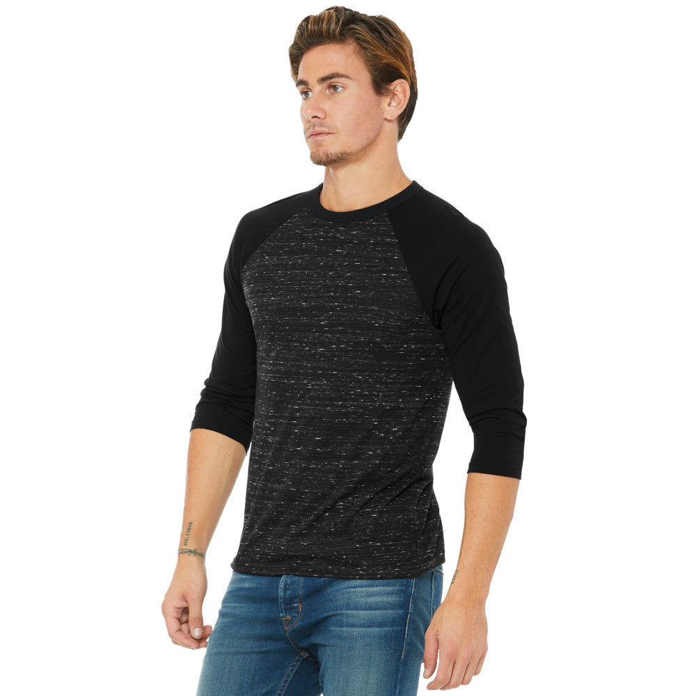 BELLA+CANVAS ® Unisex 3/4-Sleeve Baseball Tee