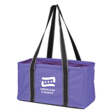 Purple tote luggage bag USA