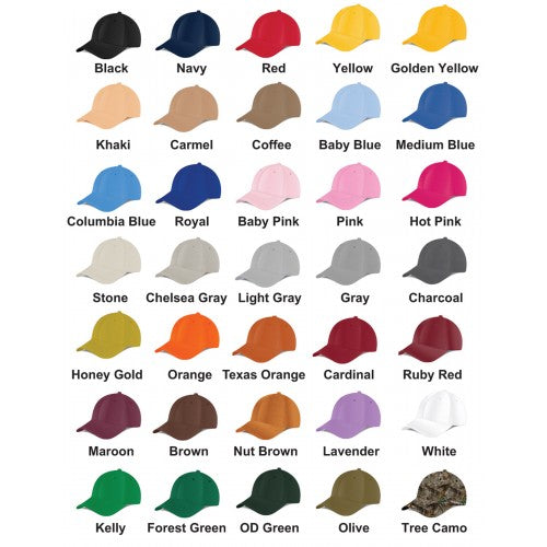Embroidered Cotton Twill Cap