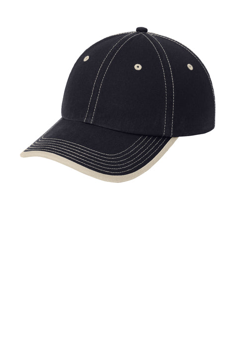 Port Authority® Vintage Washed Contrast Stitch Cap