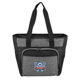 Gray with black strip  cooler tote duffel bag USA