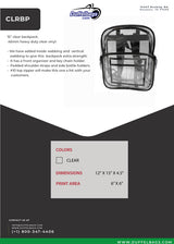 DuffelGear Clear Backpack