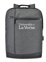 16" Gray laptop backpack padded 
