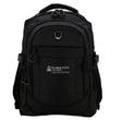 Black laptop backpack with USB charging port