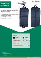 DuffelGear Garment Bag 43"