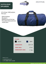 30" DuffelGear Large Roll Duffel Bag