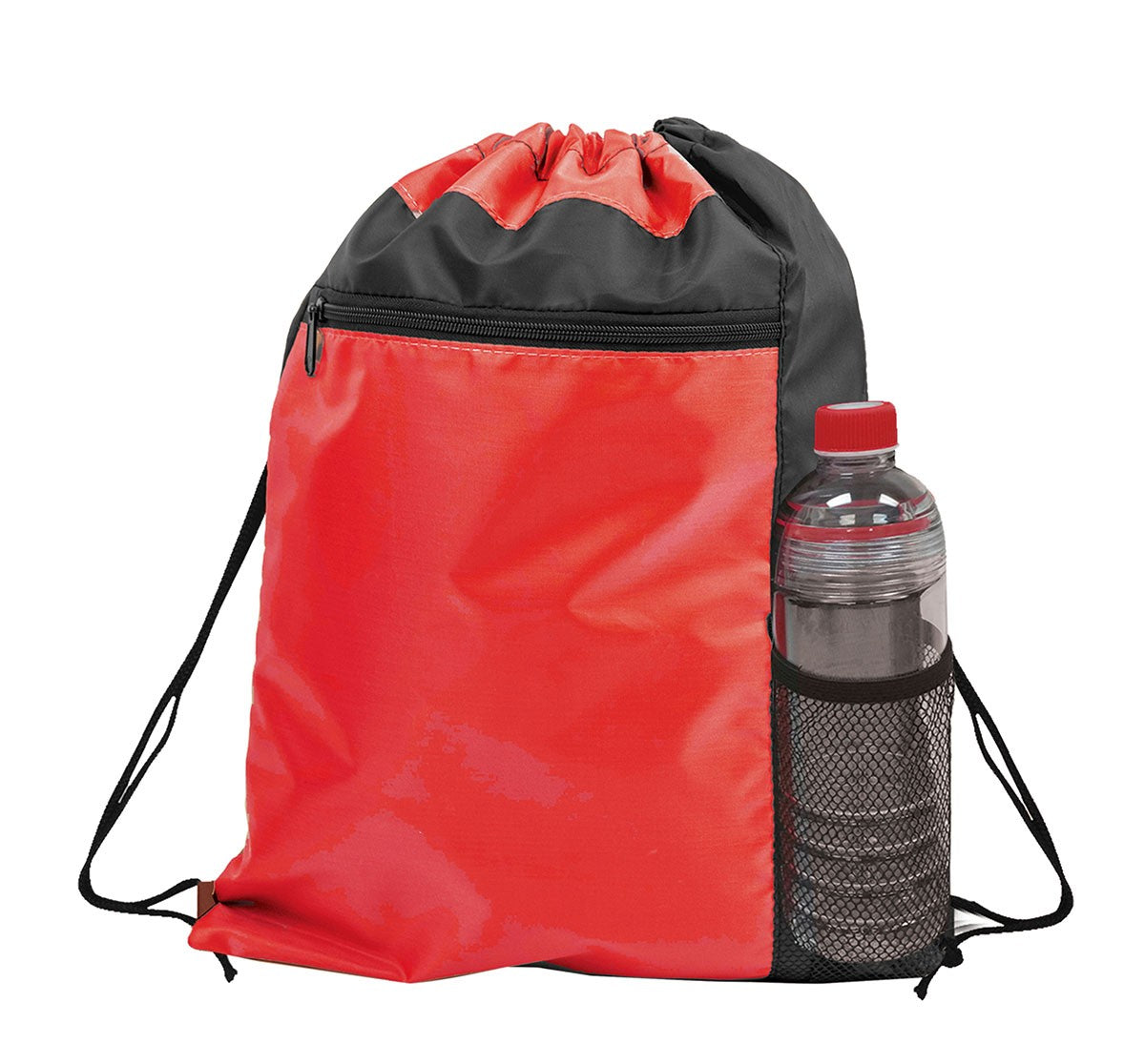 Color Block Drawstring Backpack