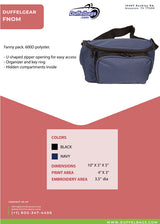 DuffelGear Adjustable Fanny Pack