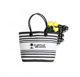Striped Trendy Tote Bag