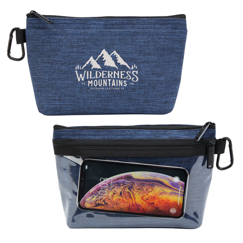 blue zipper pouch in USA