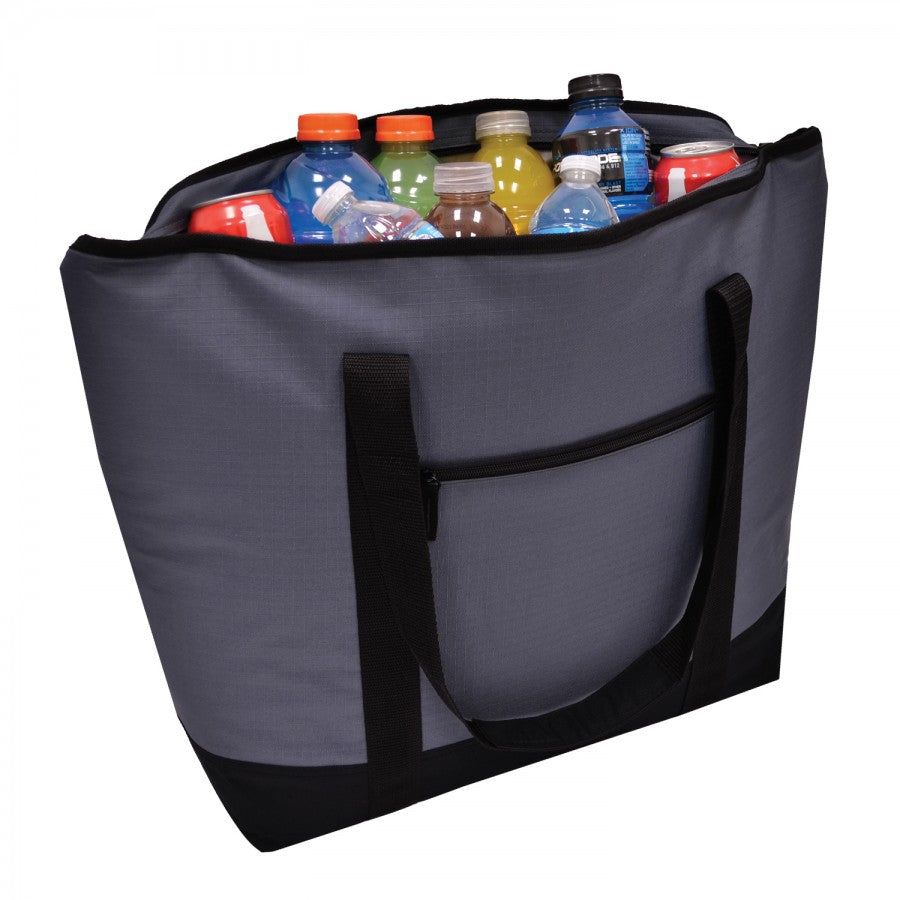 Grey Large tote cooler bag 50 can capacity
