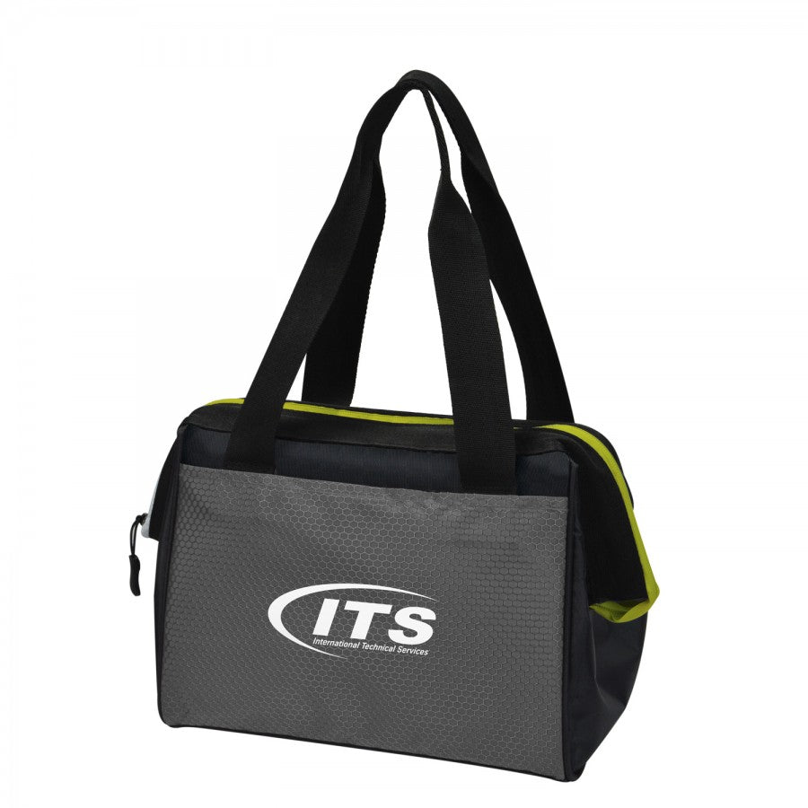 Grey and black 12 can cooler bag