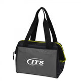 Grey and black 12 can cooler bag