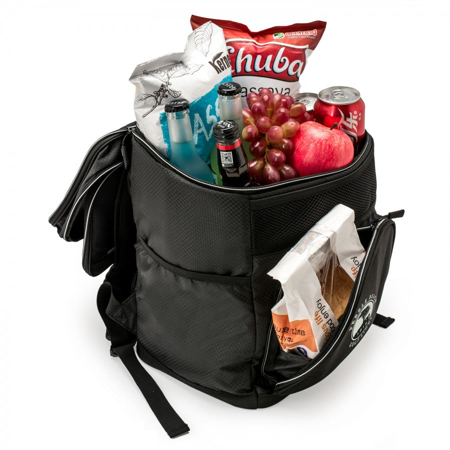 Black backpack cooler bag 24 can capacity