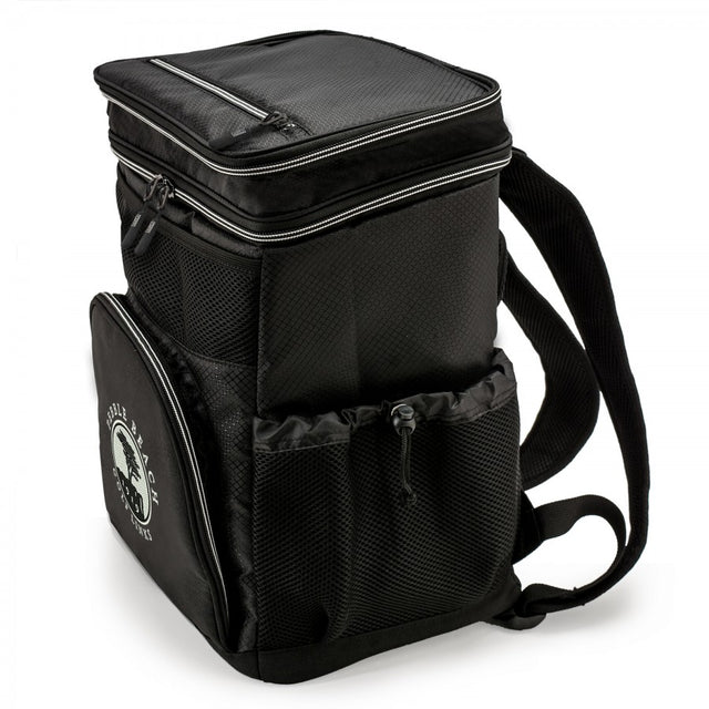 Black backpack cooler bag 24 can capacity
