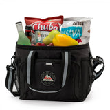 Black cooler bag 24 can capacity water resistant USA