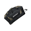 30 inch large wheeled duffel bag in black and camouflage 