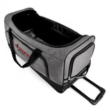 Gray wheeled travel duffel bag USA