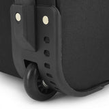 Gray wheeled travel duffel bag 
