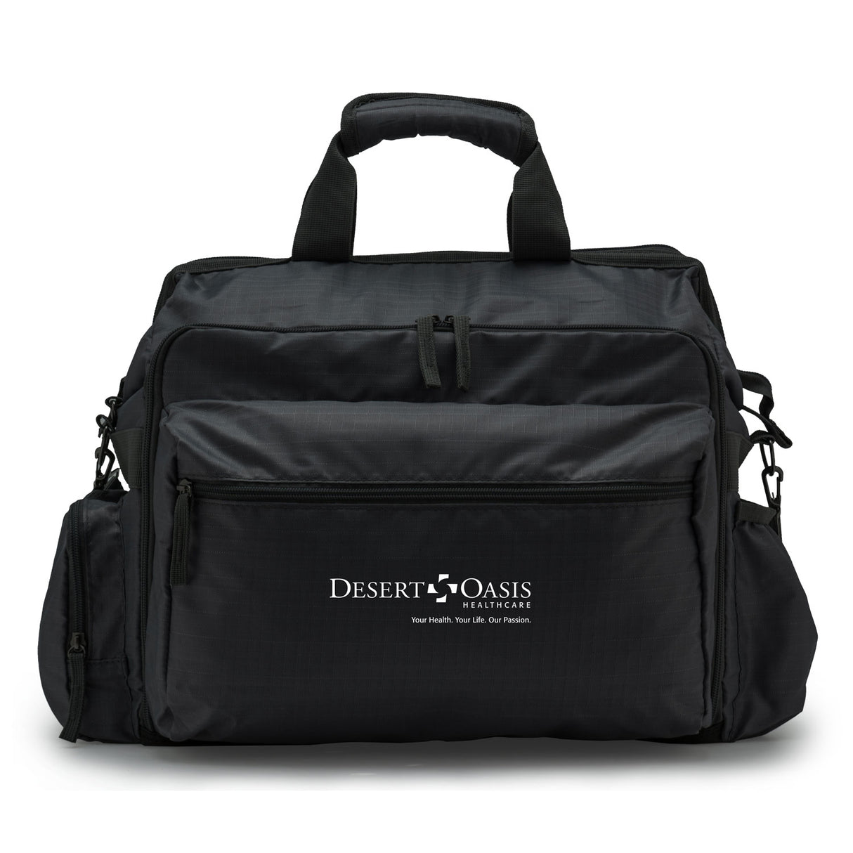 Black Nurse Practitioner’s Bag with laptop sleeve
