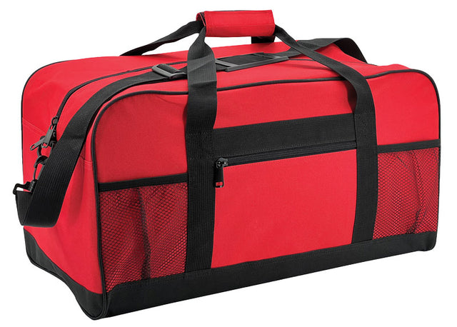 Red affordable duffel bags in USA 