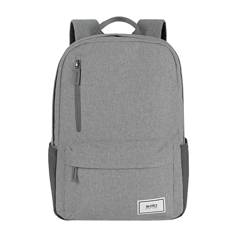 gray commuter backpack