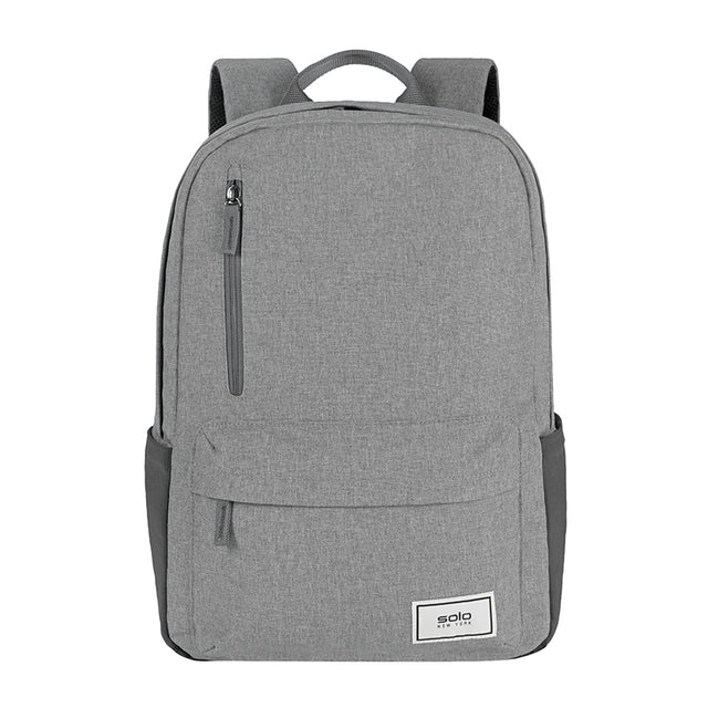 gray commuter backpack