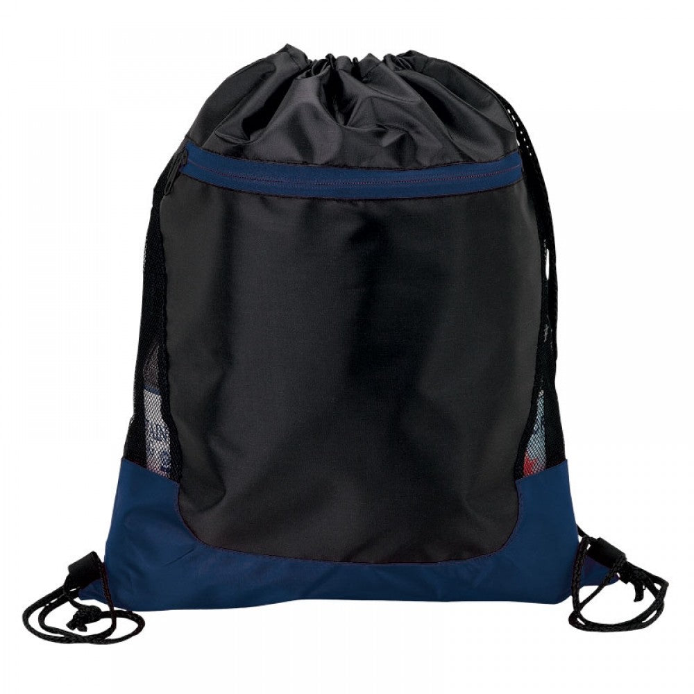 Color Splash Drawstring With Zip Pocket