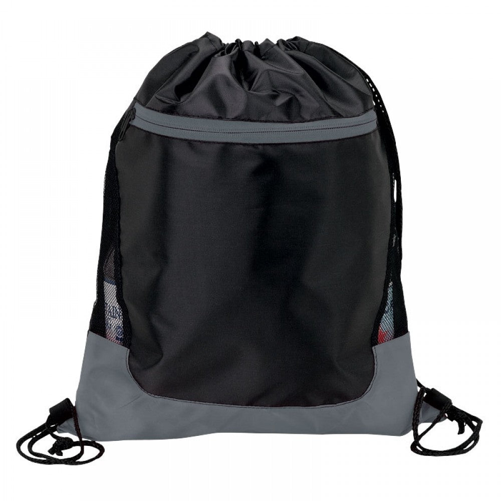 Color Splash Drawstring With Zip Pocket