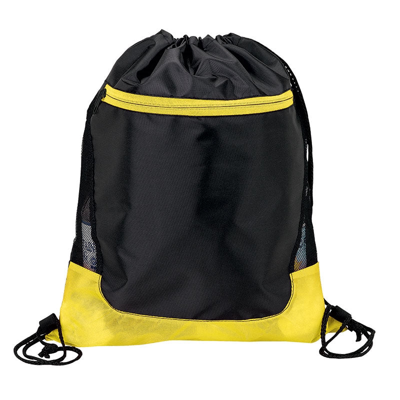 Color Splash Drawstring With Zip Pocket