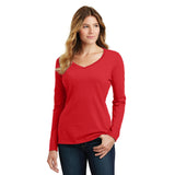 Port & Company® Ladies Long Sleeve Fan Favorite™ V-Neck Tee