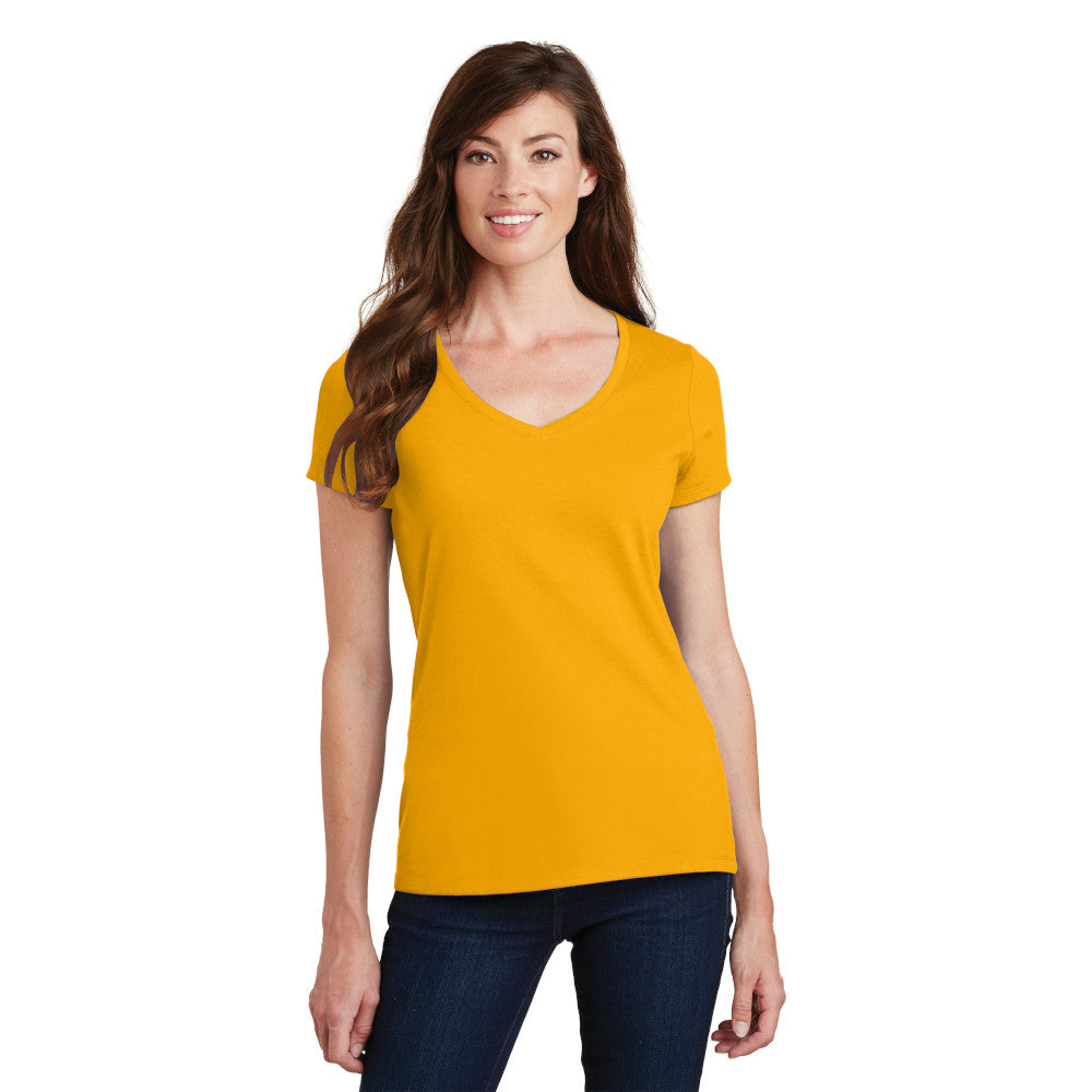Port & Company® Ladies Fan Favorite™ V-Neck Tee