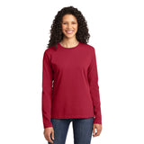 Port & Company® Ladies Long Sleeve Core Cotton Tee