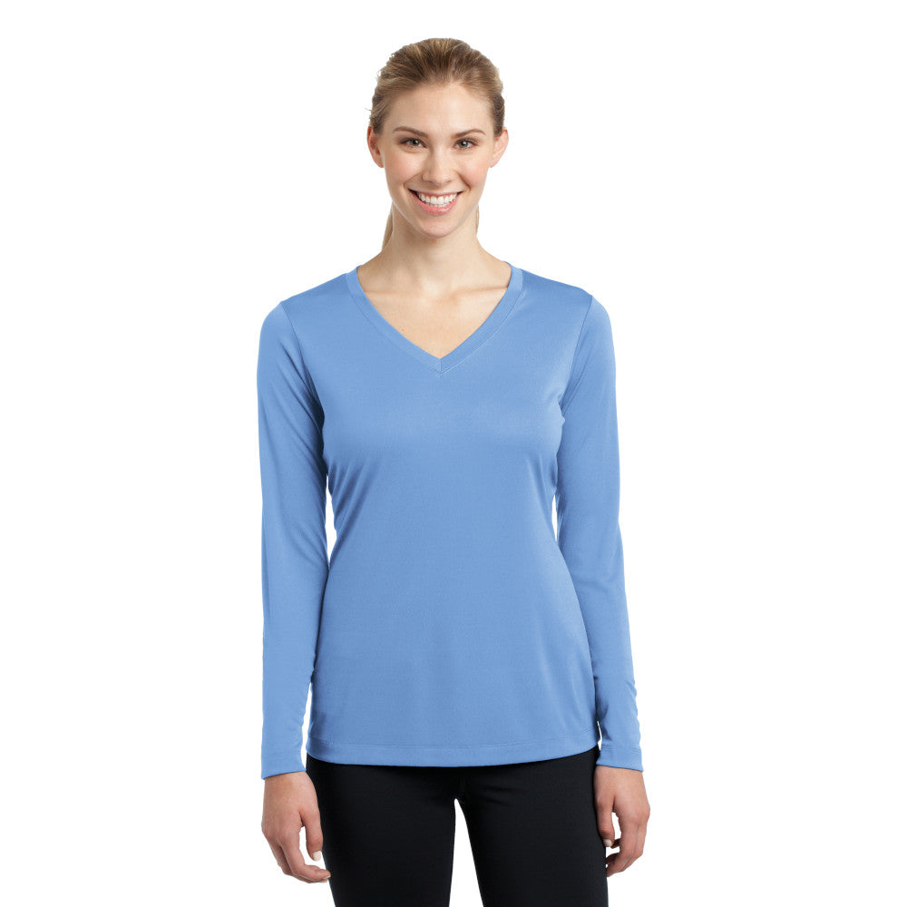Sport-Tek® Ladies Long Sleeve PosiCharge® Competitor™ V-Neck Tee