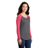 Sport-Tek ® Ladies PosiCharge ® Long Sleeve Tri-Blend Wicking Scoop Neck Raglan Tee