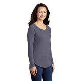 Sport-Tek ® Ladies PosiCharge ® Long Sleeve Tri-Blend Wicking Scoop Neck Raglan Tee
