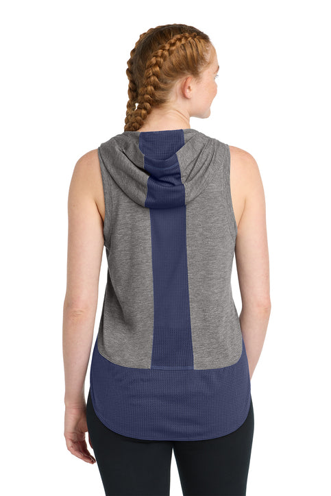 Sport-Tek® Women's PosiCharge® Tri-Blend Wicking Draft Hoodie Tank