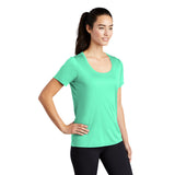 Sport-Tek ® Ladies Posi-UV ™ Pro Scoop Neck Tee