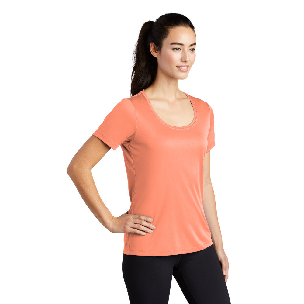 Sport-Tek ® Ladies Posi-UV ™ Pro Scoop Neck Tee