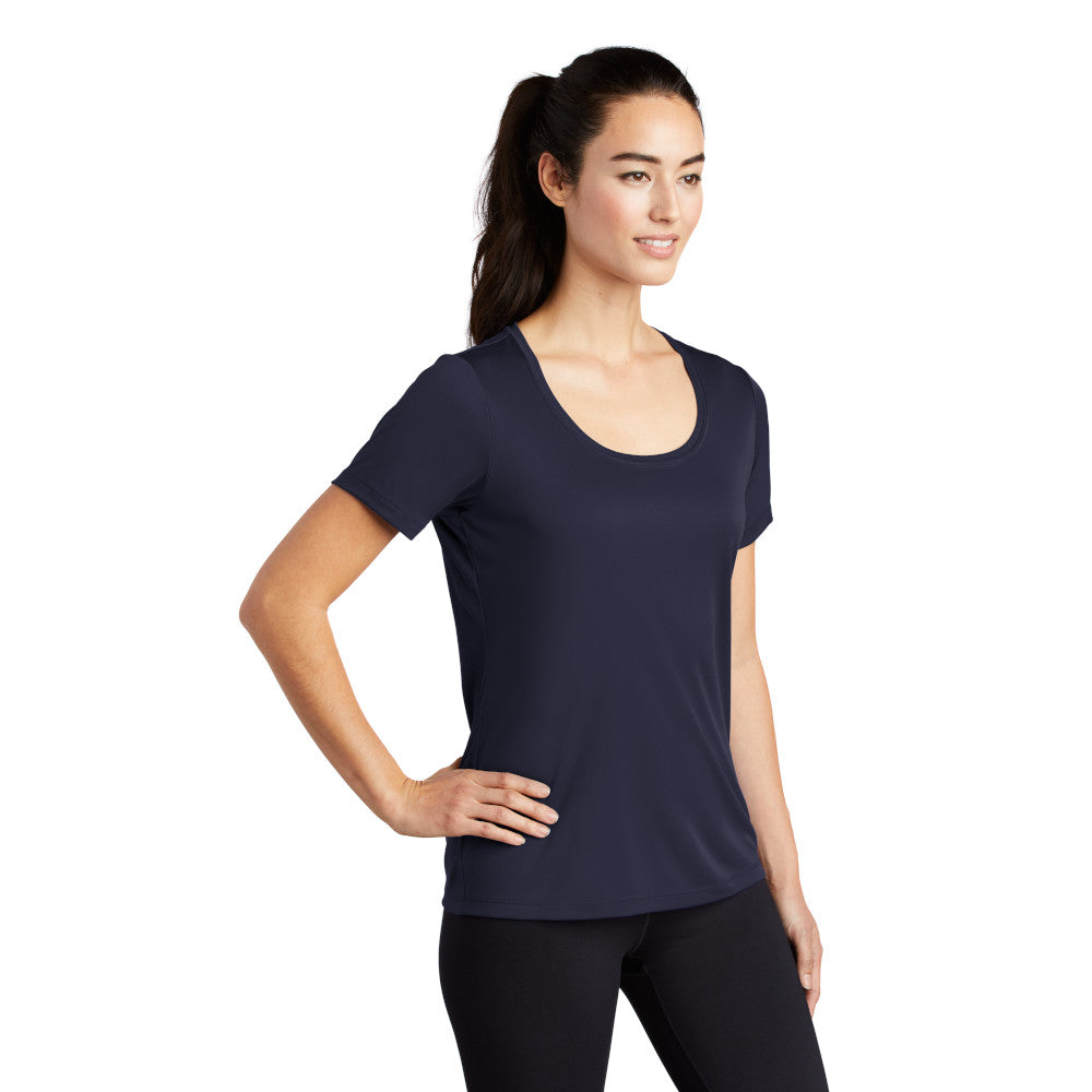 Sport-Tek ® Ladies Posi-UV ™ Pro Scoop Neck Tee