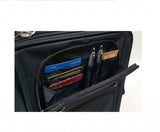 Expandable Carry-On Luggage w/ 360 Swivel Wheels