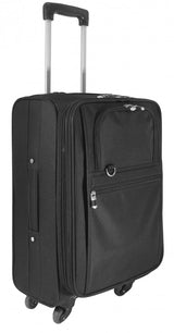 Expandable Carry-On Luggage w/ 360 Swivel Wheels