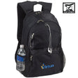 Black backpack featuring the Virtua logo on a white background.