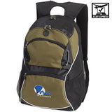 backpack featuring the Virtua logo on a white background in USA