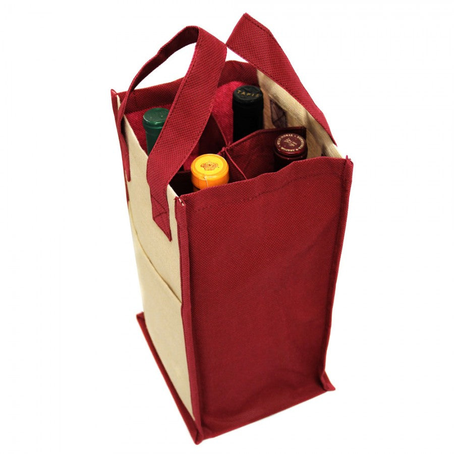 Eco Four-Bottle Wine tote bag
