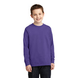 Port & Company® Youth Long Sleeve Core Cotton Tee