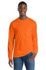 Port & Company® Long Sleeve Essential Pocket Tee